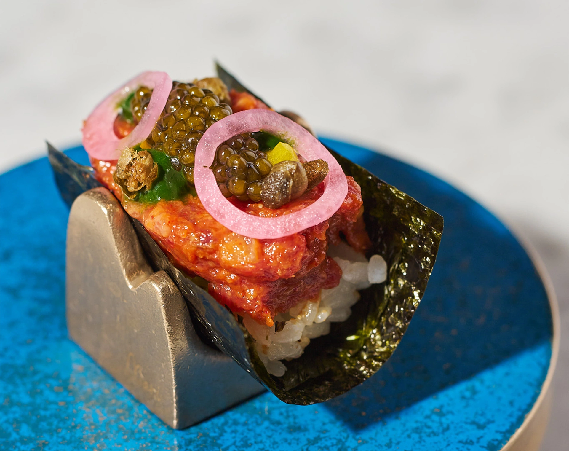 Mari, Michelin star offering an innovative twist on omakase with Korean flavors.